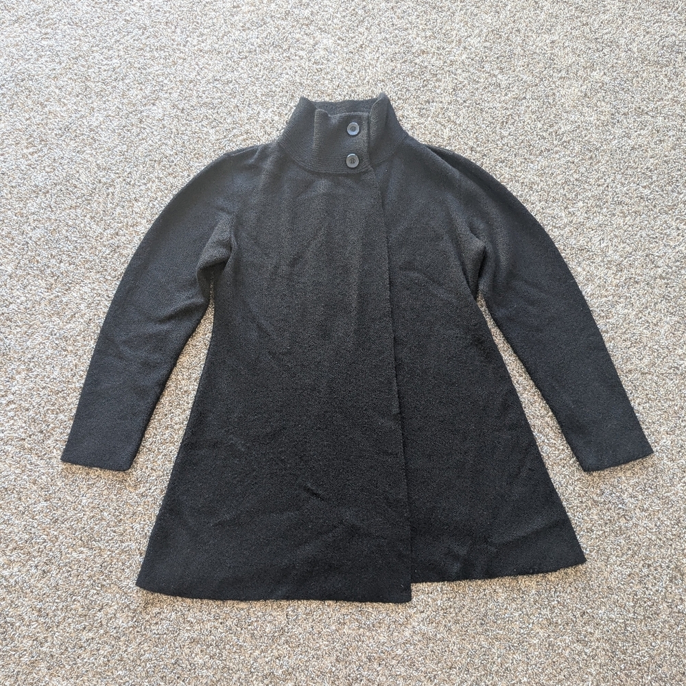 Vintage 100% Alpaca Sweater Size Large Black